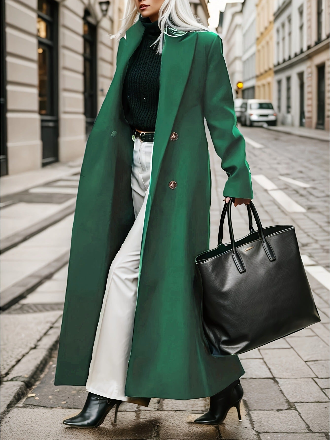 Women's Double Breasted Trench Coat
