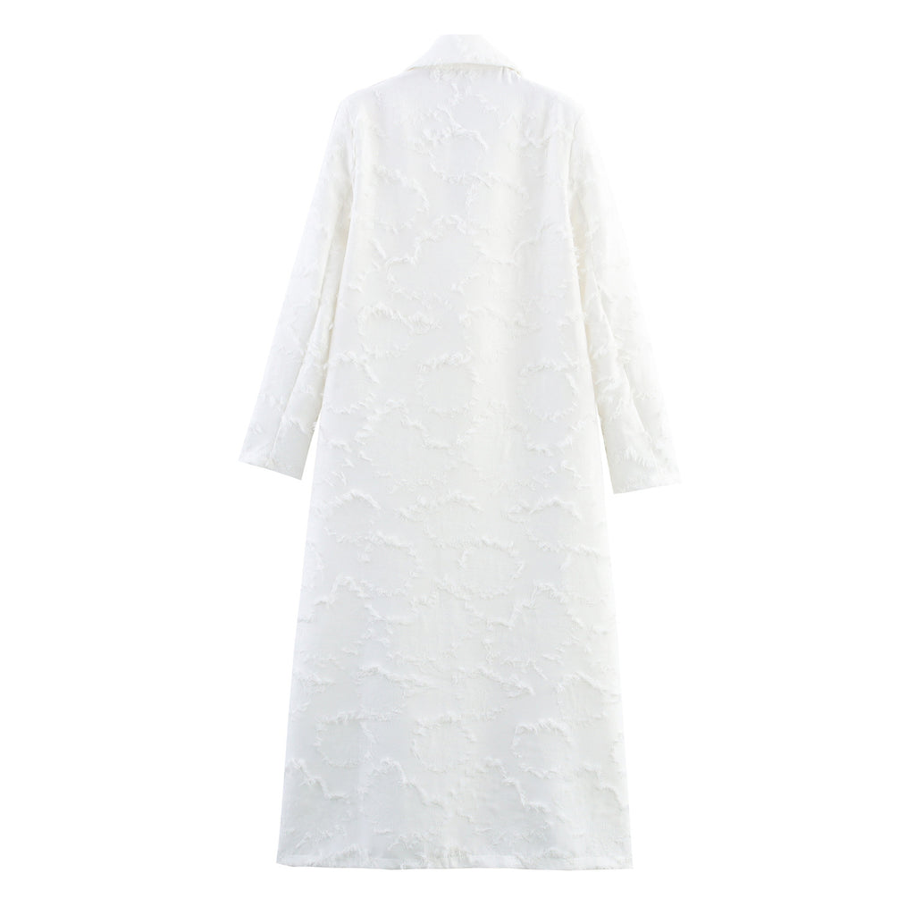 Women's Wear Tassel Texture Fabric Coat